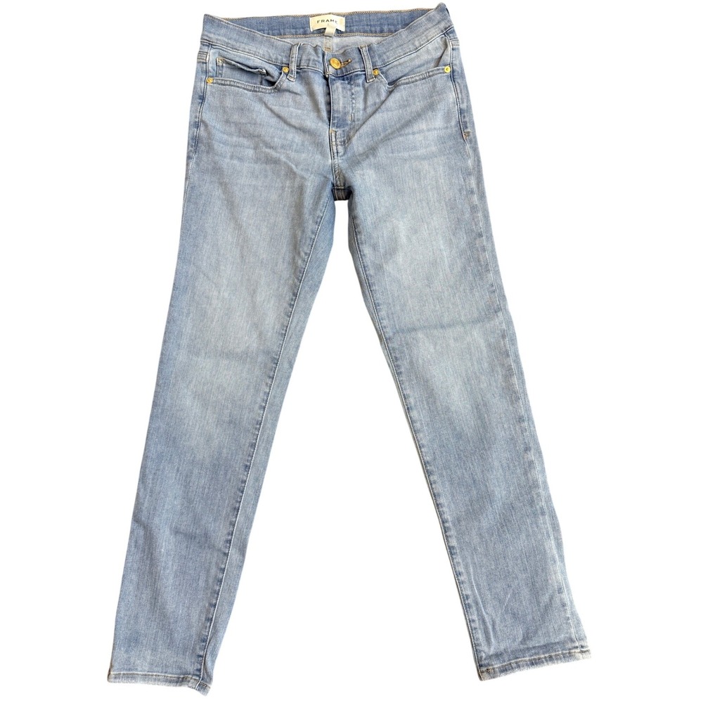 Frame Jeans Women 26 Blue Wilson Slim Straight Leg Light‎ Wash Denim OPLGJ291